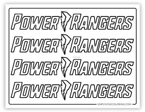 Power Rangers Coloring Pages (Free PDF Printables) - Simply Love Coloring