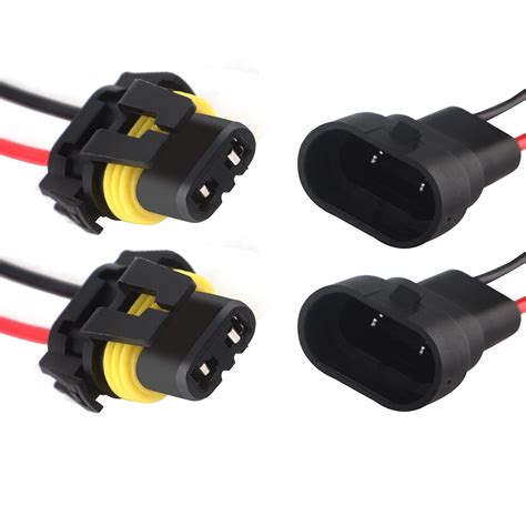 9005 9006 H10 Female Adapter Wiring Harness Sockets Wire Compatible ...