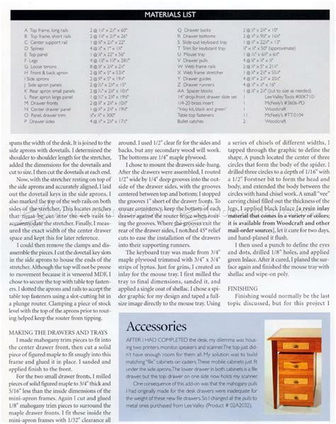 Computer Desk Plans • WoodArchivist