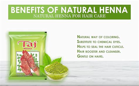 Buy Taj Natural Henna/Mehandi Powder For Hair Colour, Hand and Feet ...