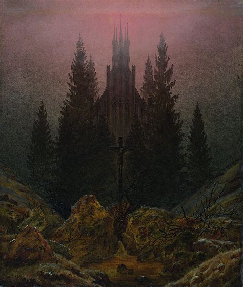 The Abbey in the Oakwood (1809 – 1810; Germany) by Caspar David ...