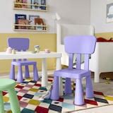 MAMMUT children's chair, in/outdoor/lilac - IKEA