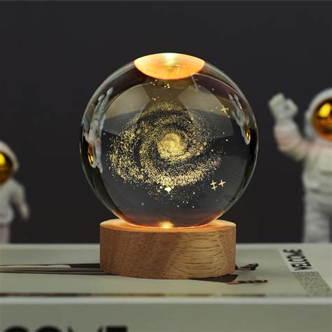 Buy GIGAWATTS 3D Milkyway Galaxy Crystal Ball Night Light USB Table LED ...