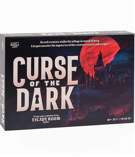 Professor Puzzle Curse of the Dark Escape Room Board Game | Dillard's