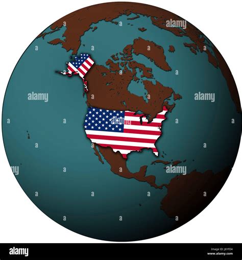 United states map globe hi-res stock photography and images - Alamy