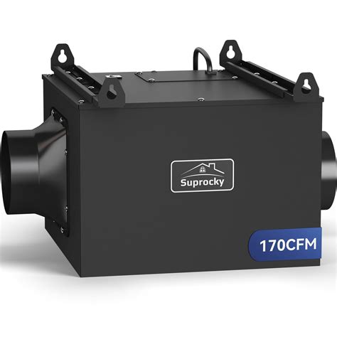 SUPROCKY Ultra Quiet Bathroom Exhaust Fan, Remote Mount In Line Fan ...