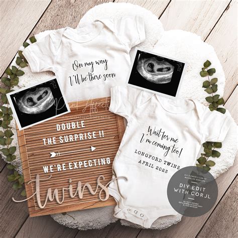 We Are Expecting Twins Announcements