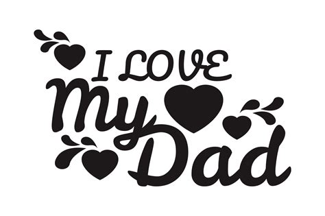 Father Day Quotes - I Love My Dad 16659493 PNG