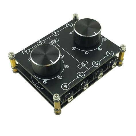 4 Input 4 Output 3.5mm Audio Switch Box, AUX Switcher, Stereo Audio ...