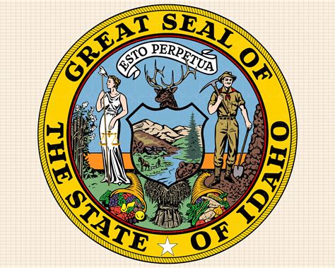 Great Seal of the State of Idaho SVG Bundle, Seal of Idaho Svg, State ...