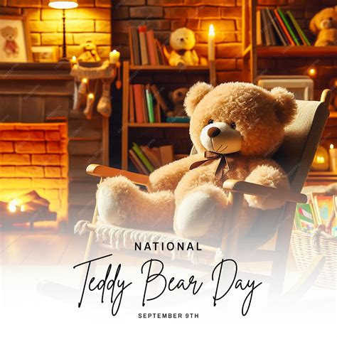 National Teddy Bear Day United States social media post banner poster ...