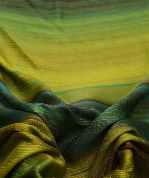 Green Multi Shaded Georgette Fabric – Fabric Depot