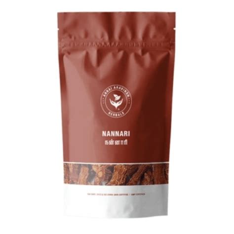 Nannari Powder Zip Pouch - 50 Gms | Nannari Podi/ Nannari Root Powder/