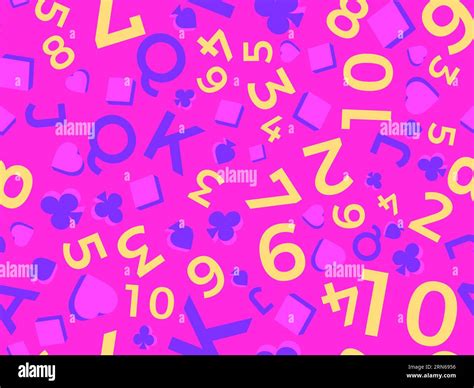 Seamless pattern with card suits: diamonds, hearts, clubs, spades in 3d style. Isometric card ...