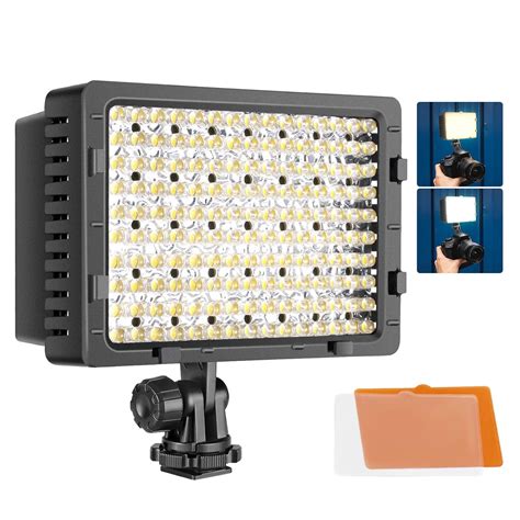 NEEWER 160 LED CN-160 Dimmable Ultra High Power Panel Digital Camera ...