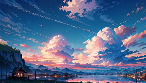 Anime Landscape Clouds