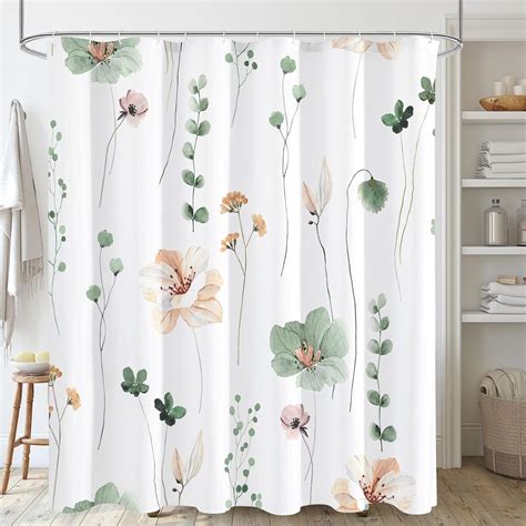 Amazon.com: Gibelle Extra Long Shower Curtain 72 x 84, Watercolor ...