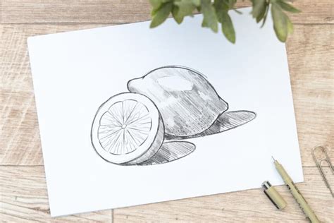 Image result for Simple Lemon Drawing