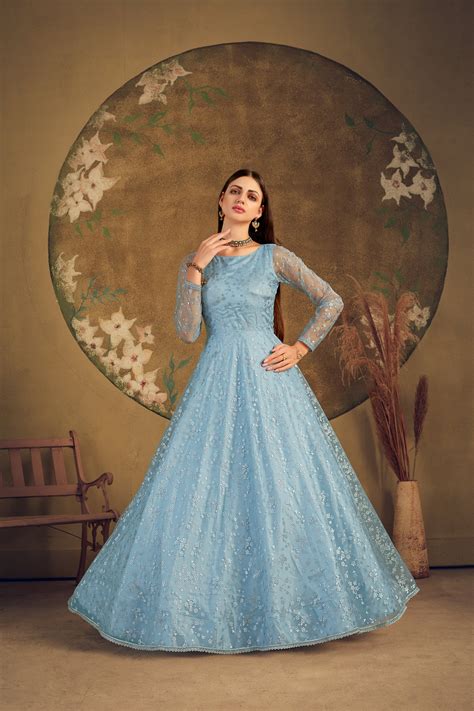 Sky Blue Color Dress