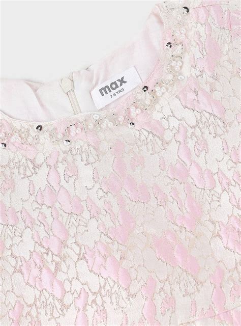 Buy Girls Pearl Embellished A-line Dress Online at just Rs. 499.0 ...