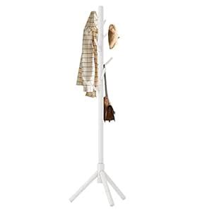 Aibiju Coat Racks, Freestanding Hall Tree With 8 Hooks, Wooden Coat ...