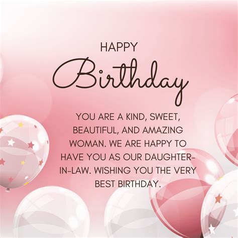 70+ Birthday Wishes Daughter in law : Messages, Quotes, Card, Status ...