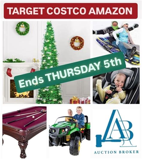 Costco Target Amazon ENDS THURSDAY 12-5 OVERSTOCK Auction! | Live and Online Auctions on HiBid.com