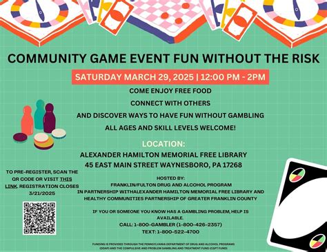 Community Game Event, 45 E Main St, Waynesboro, PA, United States ...