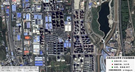 国产卫星GF6卫星拍摄的青海省西宁2022年2米分辨率卫星图片