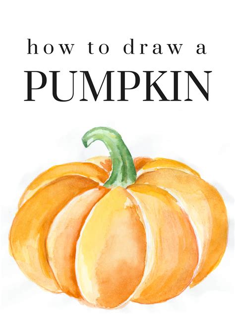 How to Draw a Pumpkin: Easy Pumpkin Drawing Tutorial