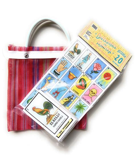 Buy Naipes Gacela Loteria Mexicana Family Set of 20 Boards and Cards ...