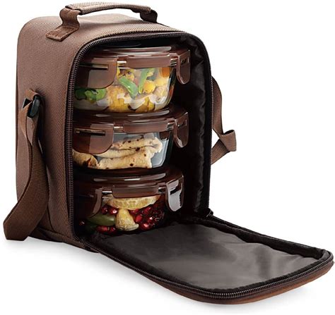 "Stay Healthy on-the-go with Cello Glass Lunch Box Set with Bag - Clear ...