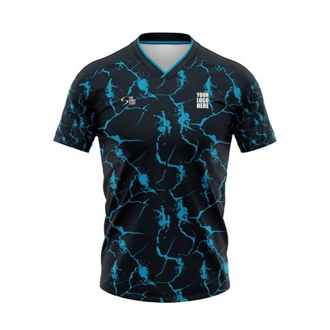 Electric Blue Customized Football Team Jersey Design | Customized ...