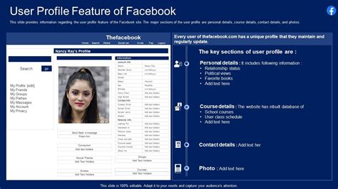 Facebook Profile Info Template