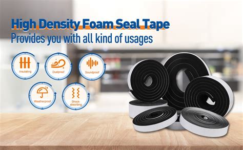 Rpi shop - Gasket Black Foam Single Sided Adhesive Tape, Insulation ...