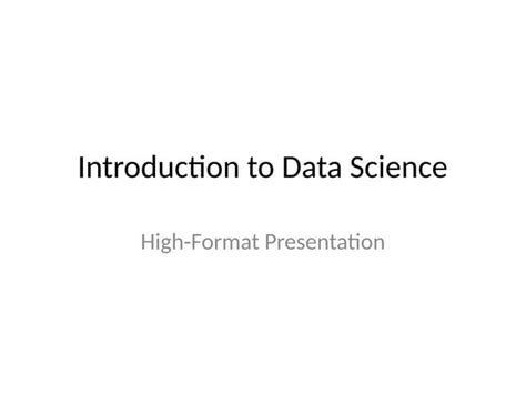 Image result for Introduction to Data Science PPT