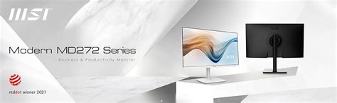 MSI Modern MD272QPW 27 Inch WQHD Office Monitor - 2560 x 1440 Pixels ...