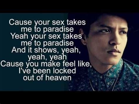 Bruno Mars - Locked Out Of Heaven | Locked out of heaven, Music love ...
