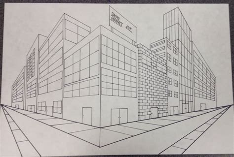 Art Fundamentals: 2-Point Perspective City Drawing