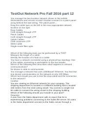 Image result for Test Out Network Pro Chapter 12 Lab