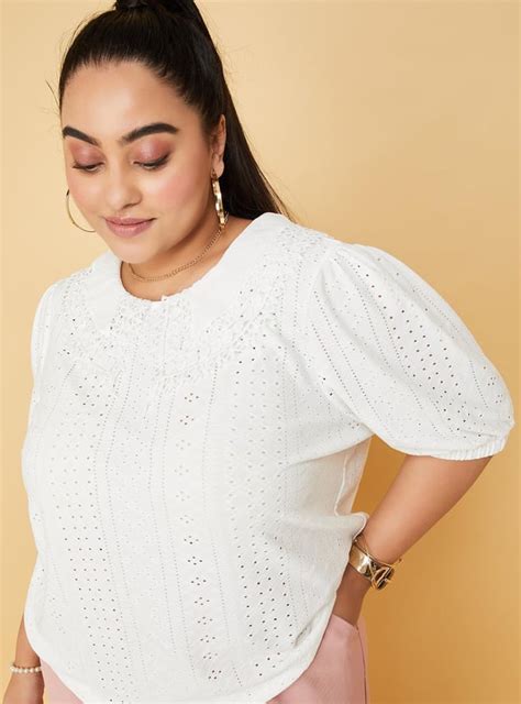 Buy Women Schiffli Top Online at just Rs. 899.0 - 1000013430971 | Max ...