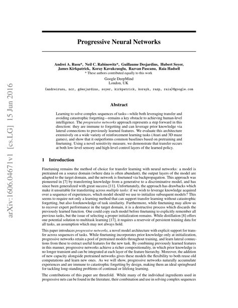 Progressive Neural Networks 的图像结果