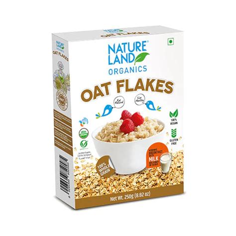 Buy Natureland Organic Oat Flakes - 250g from Refresh