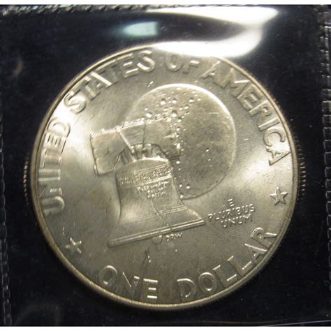 330. 1776-1976 S Gem BU Bicentennial Eisenhower Silver Dollar.