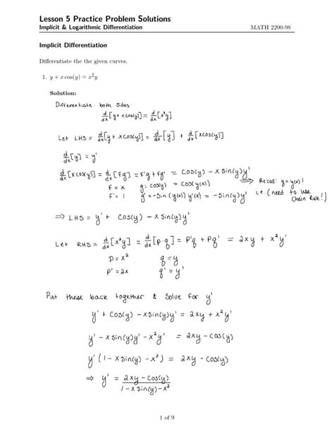 Log Differentiation Practice Problems 的图像结果