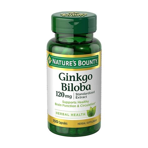 Nature's bounty ginkgo biloba 120mg 100 capsules : Amazon.in: Health ...