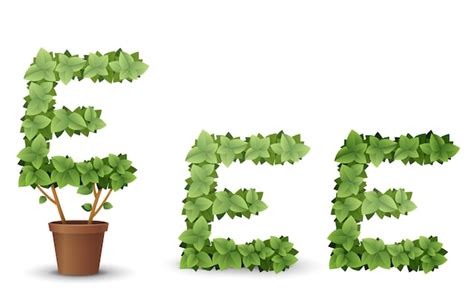 Vector large green tree grows from a flowerpot concept of spring and ...