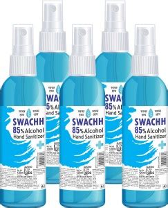 Austro Labs SWACHH HAND SANITIZER LIQUID SPRAY - 120 ML* 5 PC Sanitizer ...