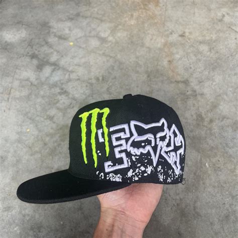 monster energy fox racing hat 7 1/8 - Depop