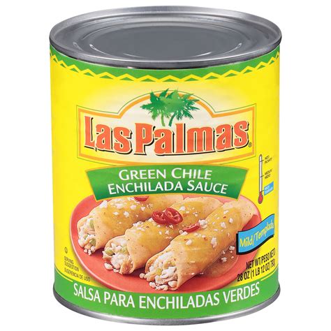 Las Palmas Green Chile Enchilada Sauce 28 oz, Mild Green Salsa for ...